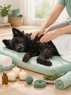 relaxing dog